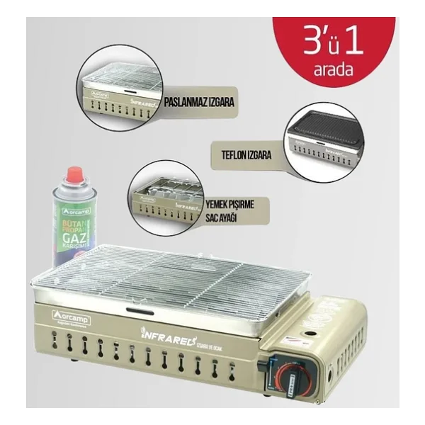 Orcamp Ck-507 Izgaralı Portatif Kamp Ocağı - Görsel 5