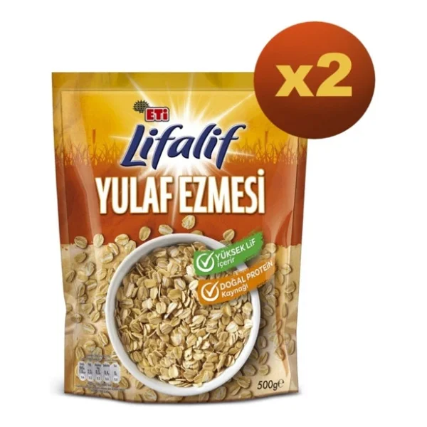 Eti Lifalif 500 Gr 2'li Paket Yulaf Ezmesi - Görsel 6