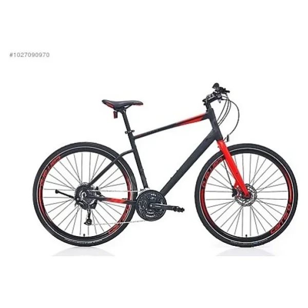 Carraro Sportive 328 HD Siyah-Kırmızı 27 Vites 28 Jant Erkek Şehir Bisikleti - Görsel 4