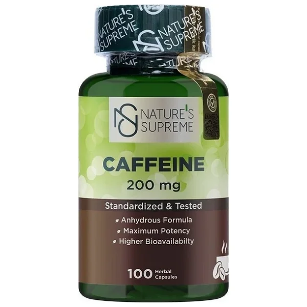 Nature's Supreme Caffeine 200 Mg 100 Kapsül - Görsel 2