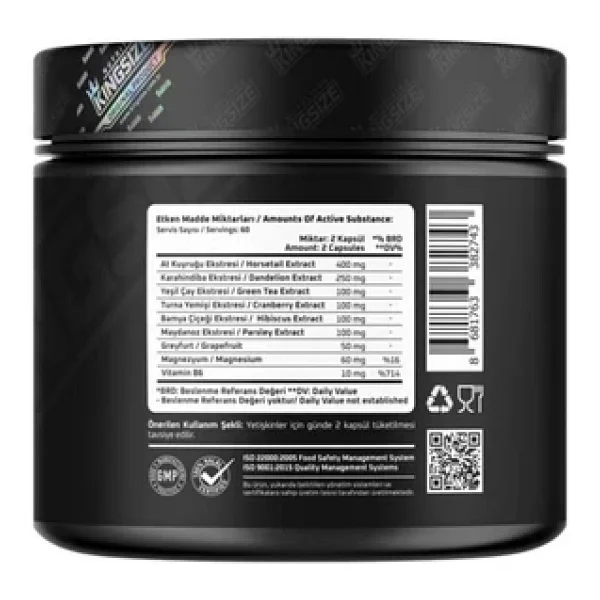 Kingsize Nutrition Wat3r Out 120 Kapsül - Görsel 4