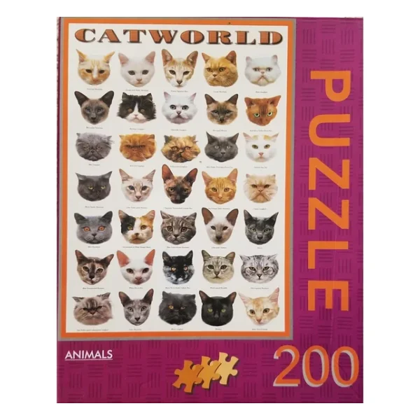 Ks Games 200 Parcali Kedi Puzzle Kedi Yapboz Kedili Yap Boz - Görsel 3