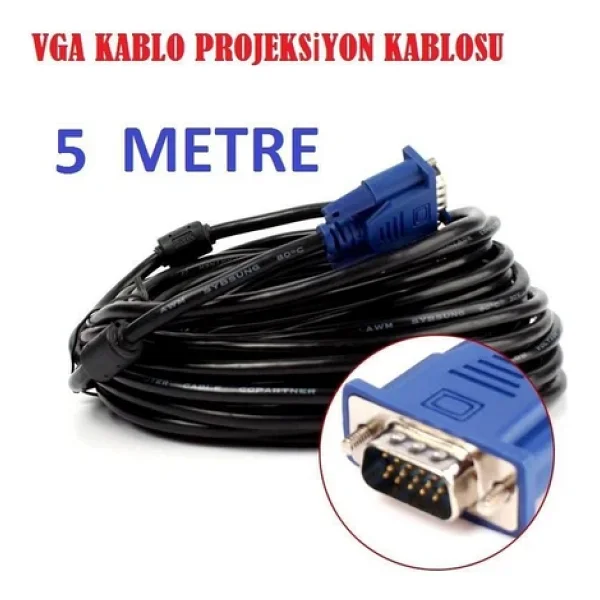 Kablo Vga 5 Metre - Görsel 2