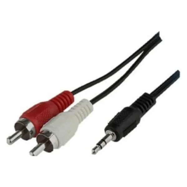 2 Rca To 3 5 Jack Aux Kablo-Ses Sistemi Kablosu 1 5 Metre - Görsel 3