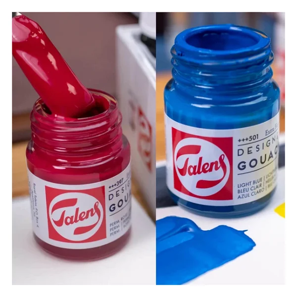 Talens 16 Ml Guaj Boya 556 Lilac - Görsel 6