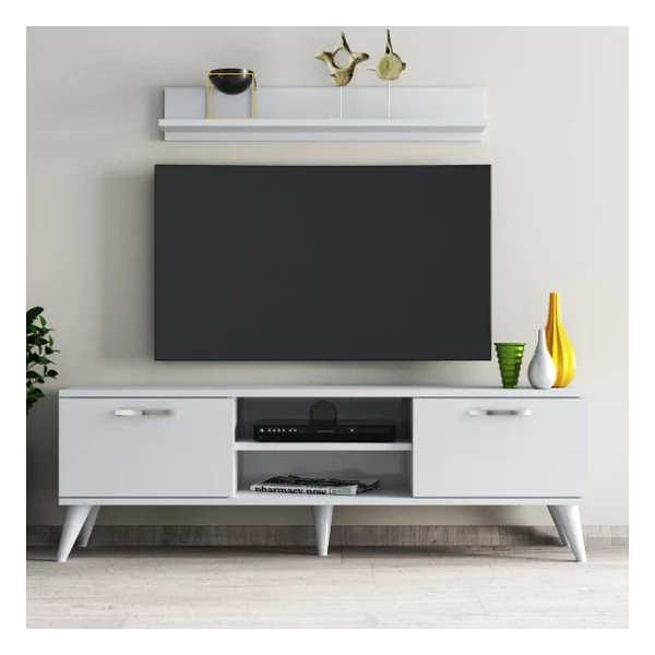 Safir 138 Lik L Raflı TV Ünitesi Beyaz - Tvu0401 - Görsel 3