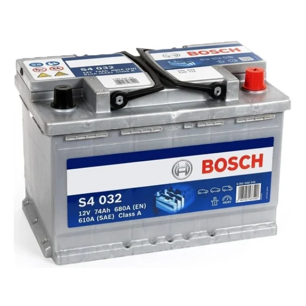 Bosch S4 032 Silver 12 V 74 Ah 680 A Akü - Görsel 3