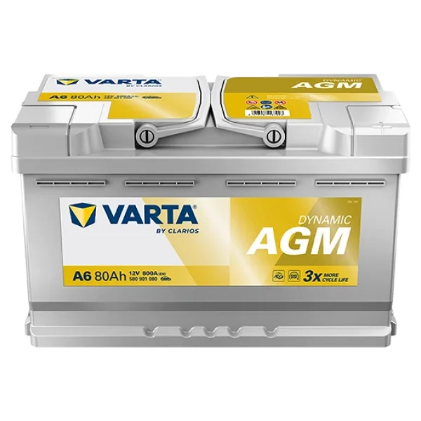 Varta Silver Dynamic F21 Start-Stop Agm 12 V 80 Ah 800 Cca Akü - Görsel 4