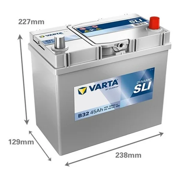 Varta Blue Dynamic B32 12 V 45 Ah 330 Cca Akü - Görsel 4
