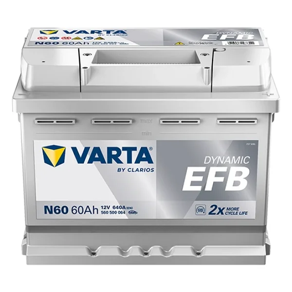 Varta Blue Dynamic N60 Start-Stop Efb 12 V 60 Ah 640 Cca Akü - Görsel 3