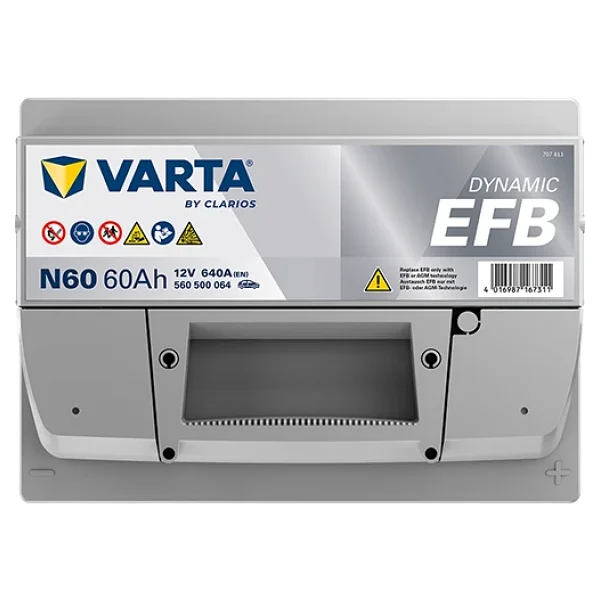 Varta Blue Dynamic N60 Start-Stop Efb 12 V 60 Ah 640 Cca Akü - Görsel 5