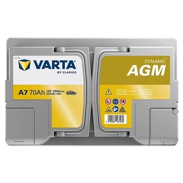 Varta Silver Dynamic E39 Start-Stop Plus Agm 12 V 70 Ah 760 Cca Akü - 2025 - Görsel 4