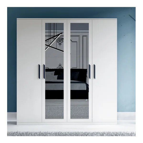 Metalia Gm 051 Aynalı 4 Kapaklı Gardırop - Görsel 4