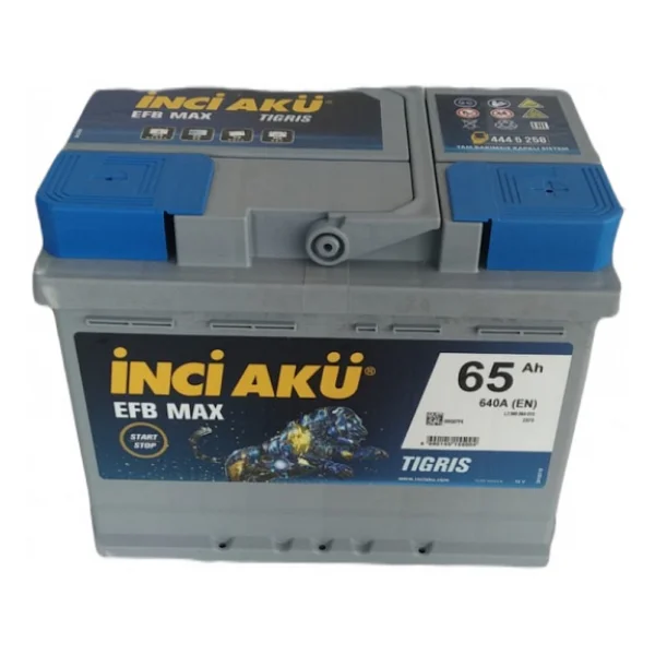 İnci Efb Max Tigris 12 V 65 Ah Start-Stop Akü - Görsel 5