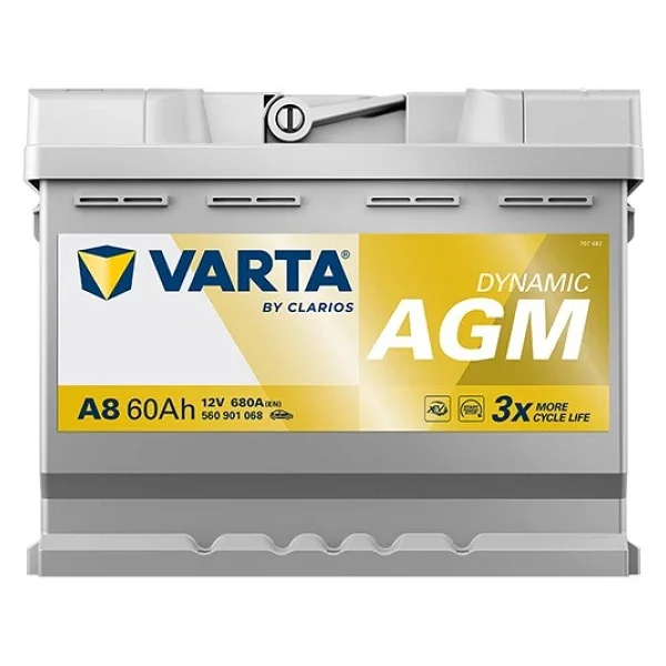 Varta Silver Dynamic D52 Start-Stop Agm 12 V 60 Ah 680 Cca Akü - Görsel 5