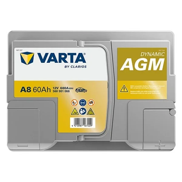Varta Silver Dynamic D52 Start-Stop Agm 12 V 60 Ah 680 Cca Akü - Görsel 6