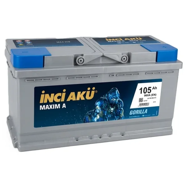 İnci Maxim A Gorilla 12 V 102 Ah 930 Cca Akü - Görsel 3