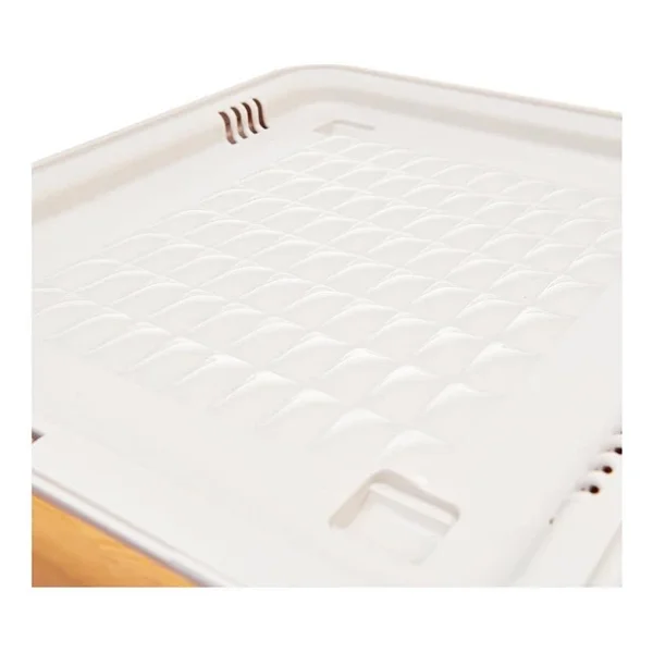 Motek Patateslik Soğanlık Tekerlekli Organizer Çok Amaçlı Saklama Kutusu 2x33 Lt Bambu+Krem - Görsel 8