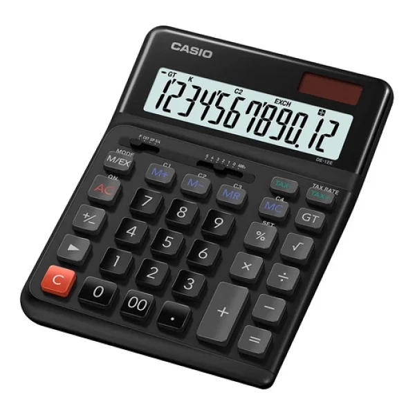Casio De-12e-Bk Siyah 12 Haneli Masaüstü Hesap Makinesi - Görsel 6