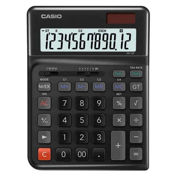 Casio De-12e-Bk Siyah 12 Haneli Masaüstü Hesap Makinesi - Görsel 5
