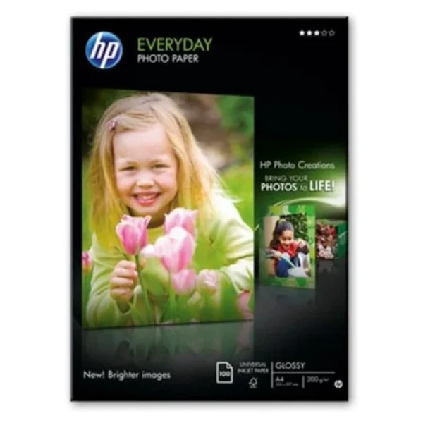 Hp Q2510a A4 200 Gr 100 Yaprak Parlak Fotoğraf Kağıdı - Görsel 4