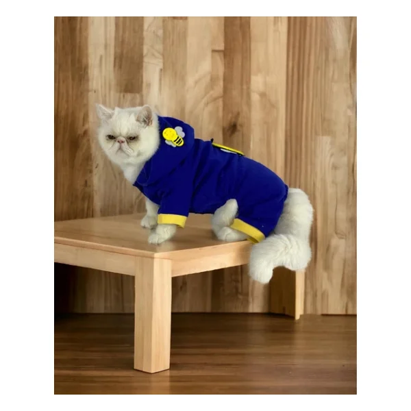 Navy Bee Kedi Tulumu Kedi Kıyafeti - Görsel 8