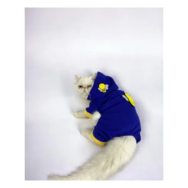 Navy Bee Kedi Tulumu Kedi Kıyafeti - Görsel 10