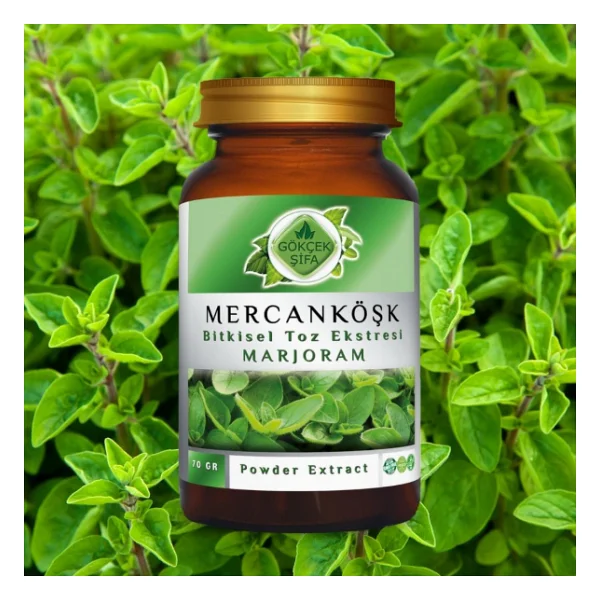 Mercan Köşk (Marjoram) Toz Ekstresi 70 Gr. Cam Kavanoz - Görsel 2