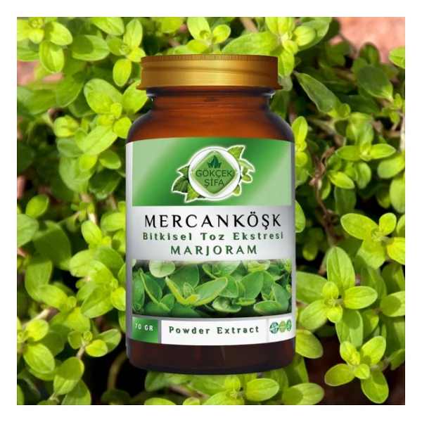 Mercan Köşk (Marjoram) Toz Ekstresi 70 Gr. Cam Kavanoz - Görsel 4