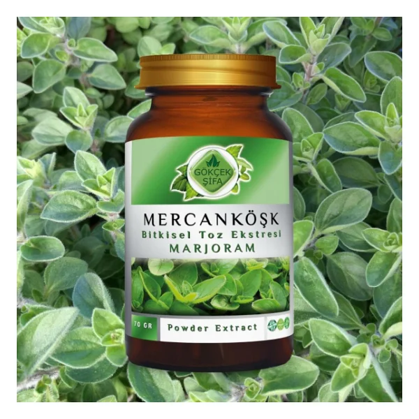 Mercan Köşk (Marjoram) Toz Ekstresi 70 Gr. Cam Kavanoz - Görsel 5