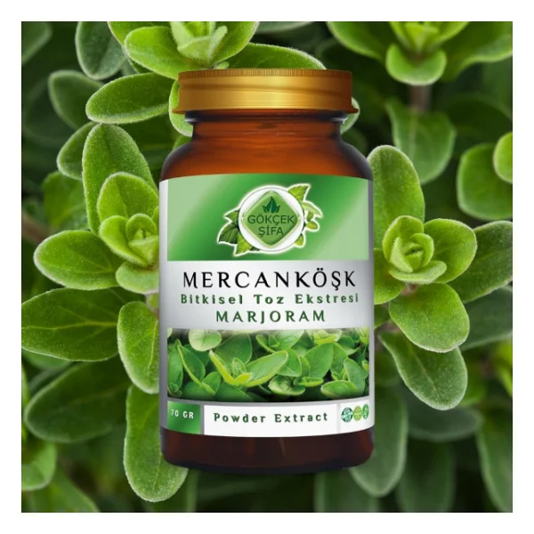 Mercan Köşk (Marjoram) Toz Ekstresi 70 Gr. Cam Kavanoz - Görsel 6