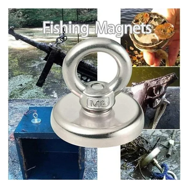 Valkyrie D48 Güçlü Neodyum Mıknatıs 48mm 75kg Askılı Fishing Salvage Magnet - Görsel 9