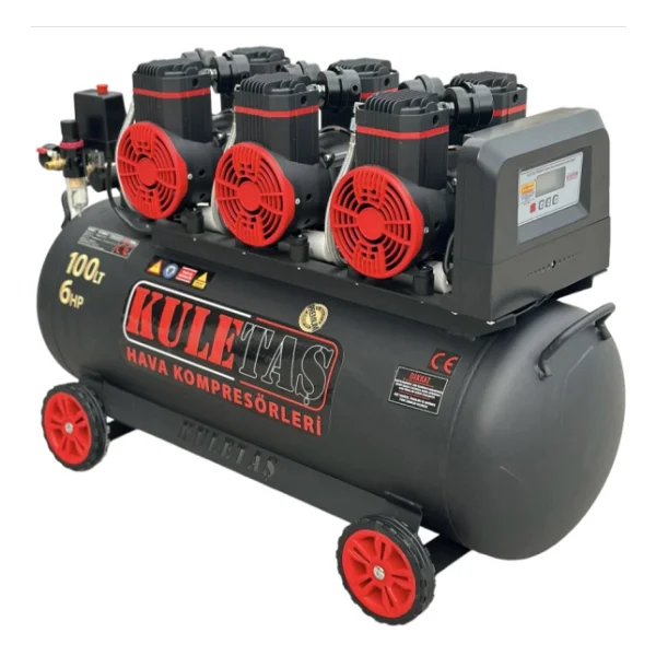Kuletaş Premıum100 6 Hp 100 Lt Yağsız Sessiz Premium Kafa Kompresör - Görsel 4