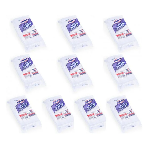 Poppy Plastik Lüx Şeffaf Kaşık - 18 Cm. - 3.2 Gr. - 50 Adetlik 10 Paket - Görsel 3