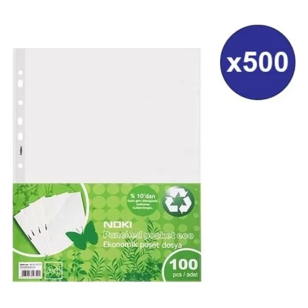 Noki Poşet Dosya Eco 500'lü Paket - Görsel 3