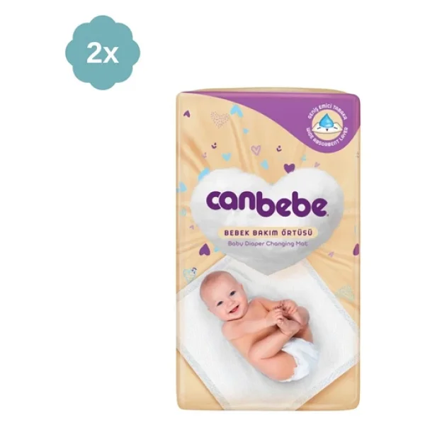 Canbebe 60x60 Cm 8'li 8 Paket Bebek Bakım Örtüsü - Görsel 2