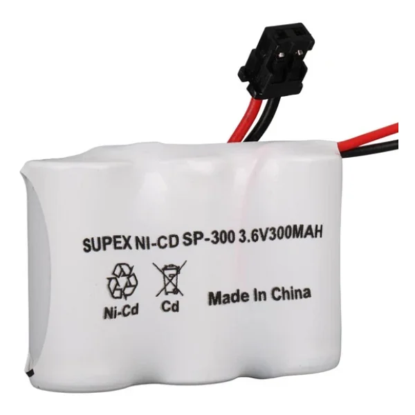 Supex Sp-300 Nı-CD 3lü Kısa Açık 3.6 Volt 300 mAh Telsiz Telefon Pili - Görsel 8