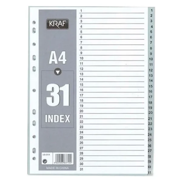 Kraf 1031 1-31 Rakamlı Seperatör - Görsel 3
