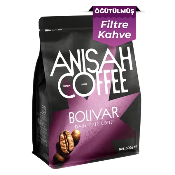 Anisah Coffee Bolivar Öğütülmüş Filtre Kahve 500 Gr - Görsel 3