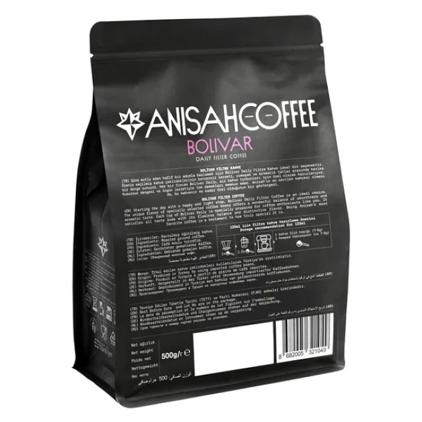Anisah Coffee Bolivar Öğütülmüş Filtre Kahve 500 Gr - Görsel 4