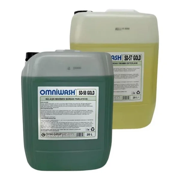 Omniwash Gold Endüstriyel Sıvı Bulaşık Yıkama Deterjanı ve Parlatıcısı 2x20 lt - Görsel 6