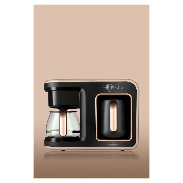 Karaca Hatır Plus 2 İn 1 Black Copper Filtre Kahve Makinesi - Görsel 2