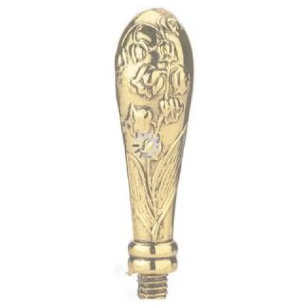 Mum Mühür Damga Kolu Premium Metal Çan Çiçeği Gold - Görsel 2