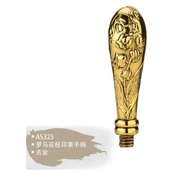 Mum Mühür Damga Kolu Premium Metal Çan Çiçeği Gold - Görsel 3