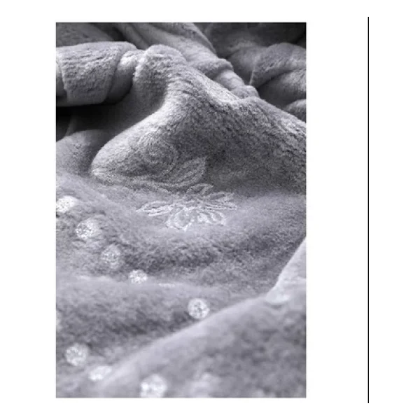 Merinos Pırıltı 220x240 Cm Emboss Çift Kişilik Battaniye - Görsel 5