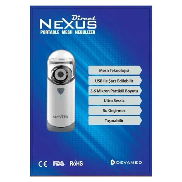 Direct Nexus Portatif Mesh Nebulizatör - Görsel 3