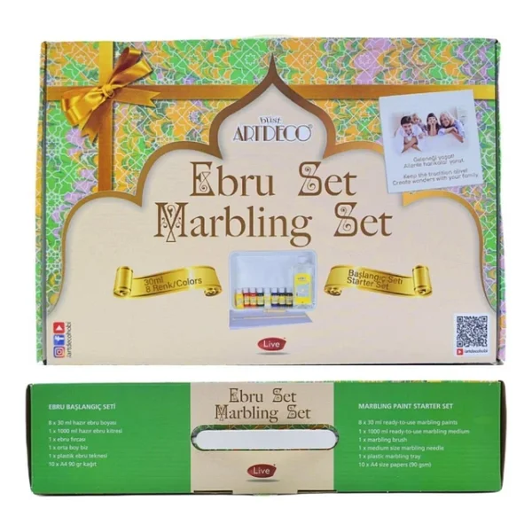 Artdeco Ebru Başlangıç Seti 8 Renk 30 Ml Damlalıksız - Görsel 5