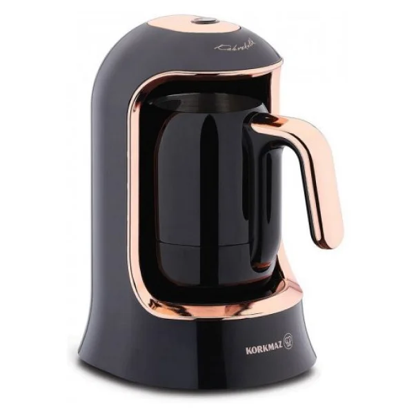 Korkmaz A860-09 Kahvekolik Deluxe Siyah/Rose Türk Kahve Makinesi - Görsel 3