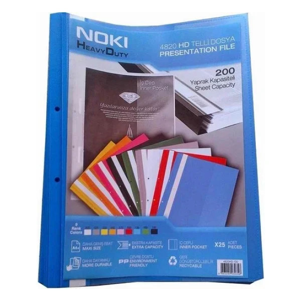 Noki HD Telli Dosya 25 Li Siyah HD Noki - Görsel 4