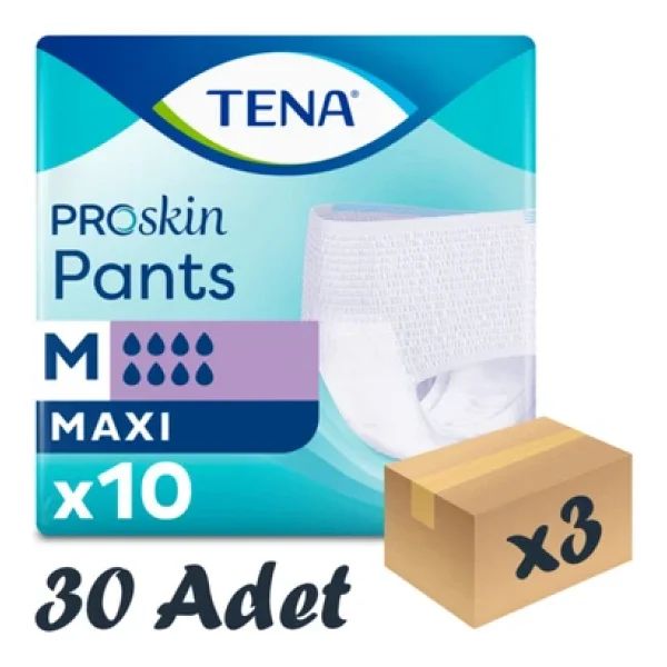 Tena Emici Külot Maxi 8 Damla Orta Boy M 10'lu 3 Adet Hasta Bezi - Görsel 3